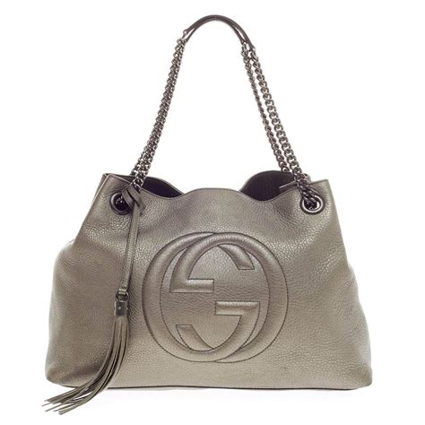 gucci soho medium leather chain bag|gucci soho chain shoulder bag.